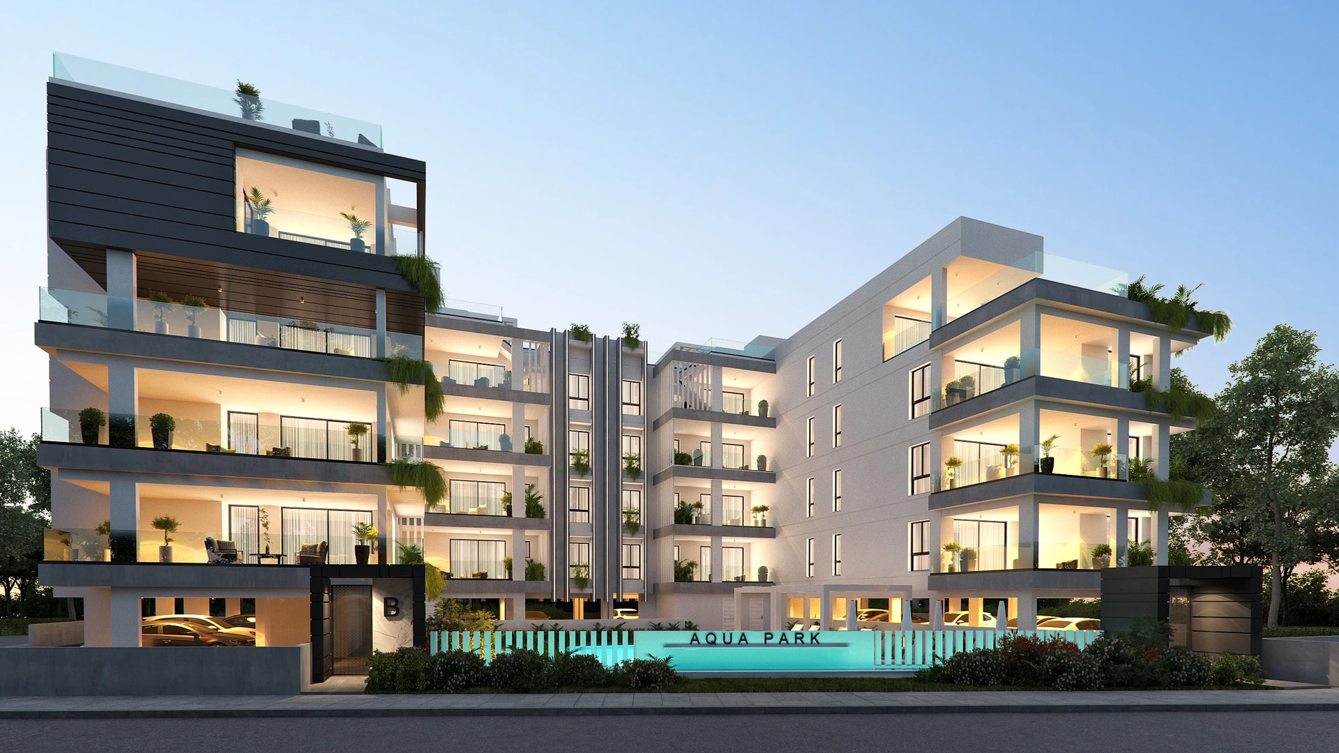 Aqua Parkview Residence, Larnaca, Cyprus — exterior view